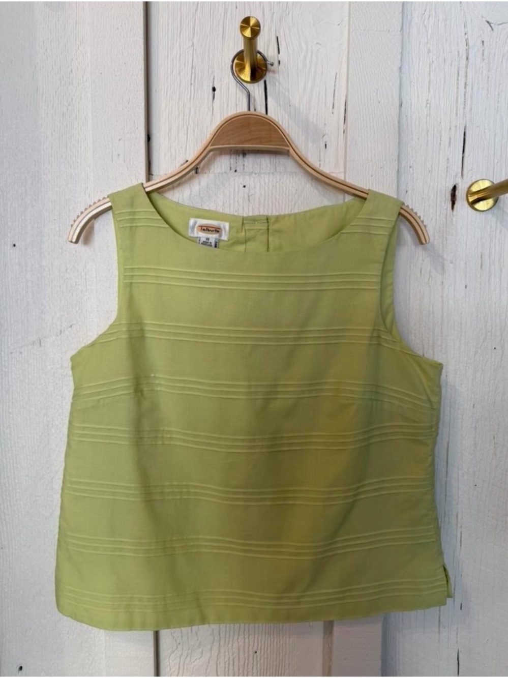 Talbots Lime Green Sleeveless Shell Top